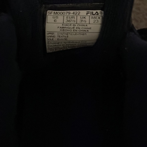 Fila Women's Blue Disruptor 2 Premium Repeat Sneakers - Picture 6 of 7